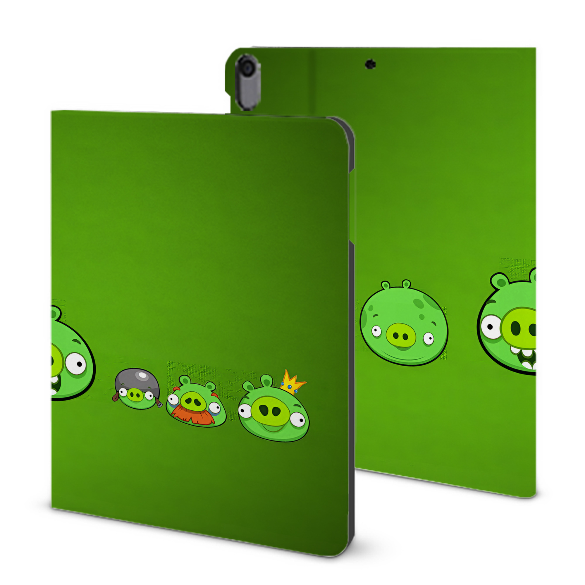 （画像用） Angry Birds アングリーバード IPad ケース ブック型 PUレザー TPU 耐衝撃 軽量 薄型 ペン収納なし 全面保護 IPad 各モデル対応